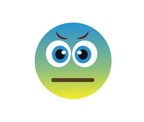 Neutral Worried Face Emoji Vector By Digitemb Shop On Deviantart