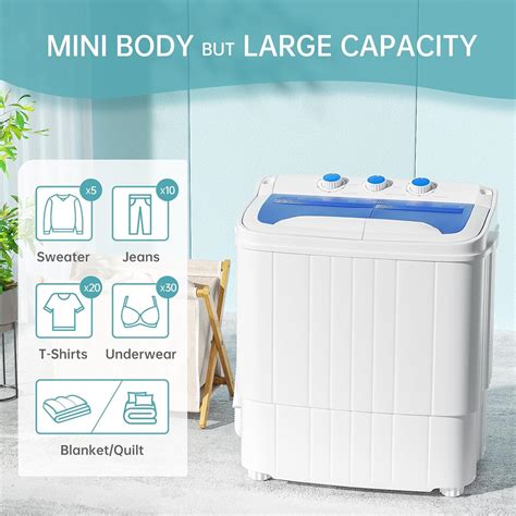 Intergreat Mini Washing Machine 176 Lbs Portable Compact Washer Machine And Dryer Combo W11