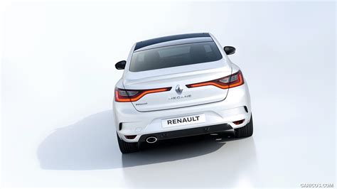 2017 Renault Megane Sedan (Color: Arctic White) - Rear | Caricos