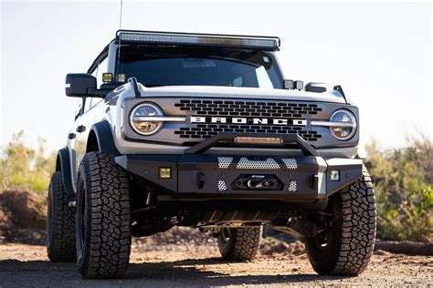 2023 Ford Bronco Winch On Oem Bumper