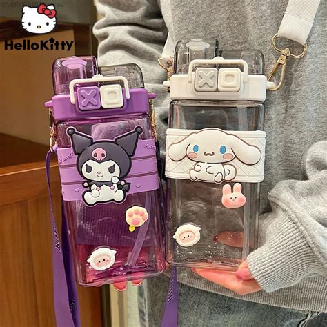 520ML Sanrio Kuromi moja melodia przenośna słomka puchar śliczne Anime