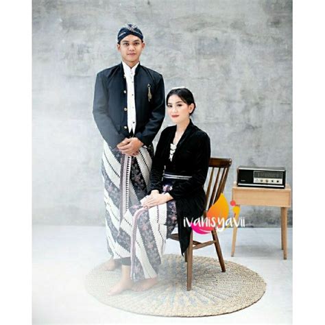 Jual Set Baju Prewed Baju Adat Model Beskap Hewes Lereng Stik