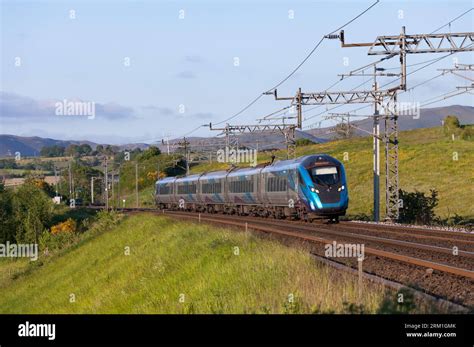 First Transpennine Express Caf Class 397 Nova 2 Electric Train On The West Coast Mainline In