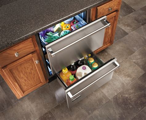 Viking VRDI5240DSS 24 Inch Undercounter Double Drawer Refrigerator With