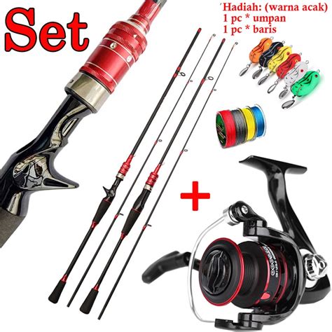 Jual Pancing Set 1 65m 1 8m 2 1m Spinning Casting Joran Pancing And