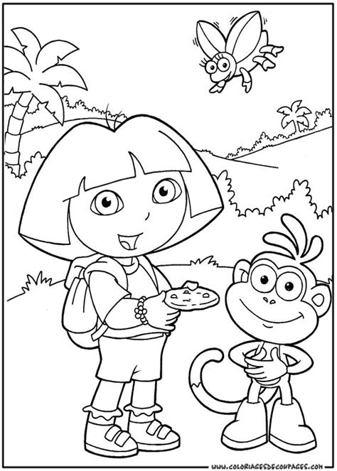 Coloriage Dora L Exploratrice Dessins Anim S Dessin