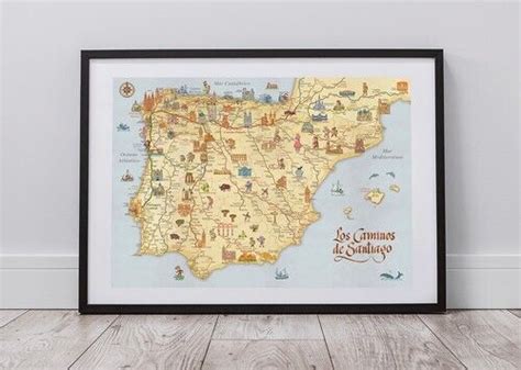 Map Of All The Caminos De Santiago St James Compostela Pilgrim