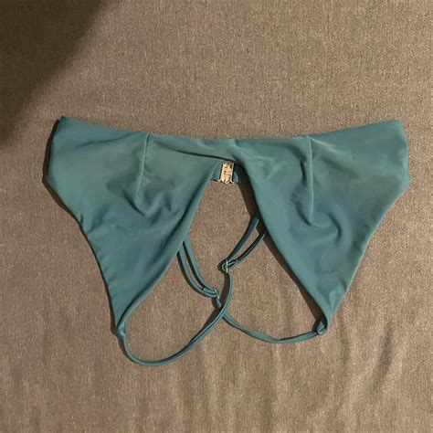 ZAFUL Small Teal Bikini Top Depop