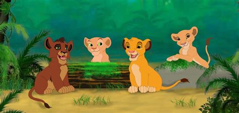 Lion King Simba Nala Kovu And Kiara Cubs