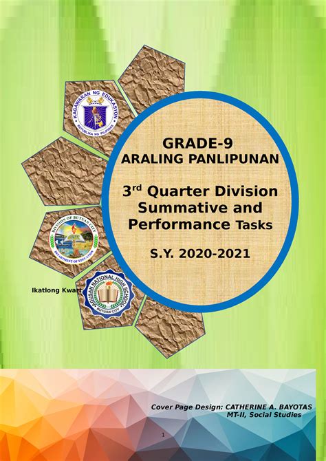 Rd Quarter Ap Avo Summative Test And Performance Task Ikatlong