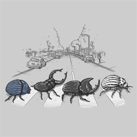 The Beetles | Threadless Artist Shop | The beatles, Abbey road, Beetle art