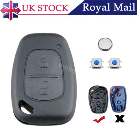 2 Button Remote Key Fob Case For Renault Trafic Master Vauxhall Vivaro