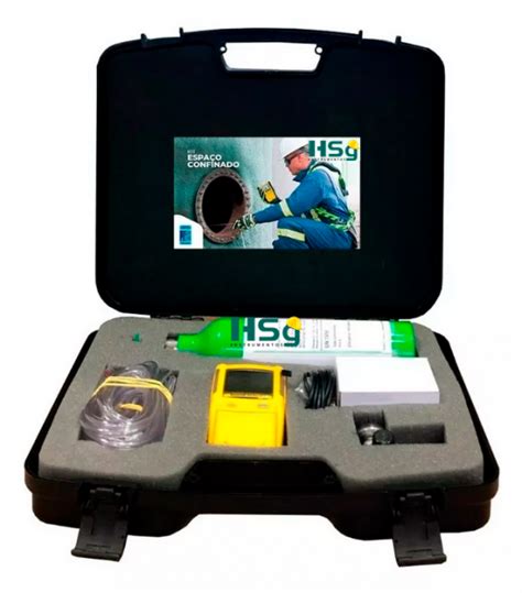 KIT ESPAÇO CONFINADO Detector de 4 gases GasAlert Max XT II H2S CO