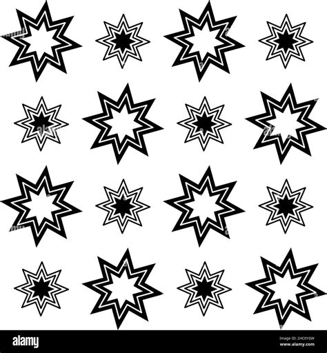 Seamless Stars Pattern Simple Fun Celestial Background Abstract Star