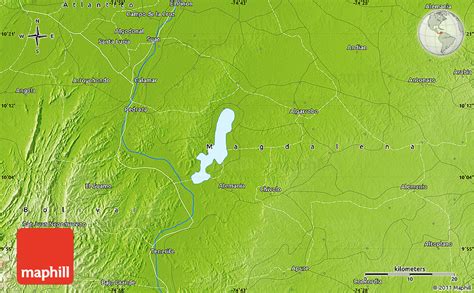 Physical Map Of San Pedro Consolado