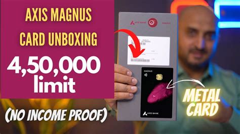 Axis Magnus Credit Card Unboxing Metal Credit Card YouTube