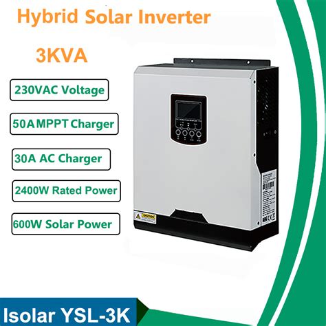 3kva Pure Sine Wave Solar Inverter 2400w 24v 220v Pwm Inversor Solar