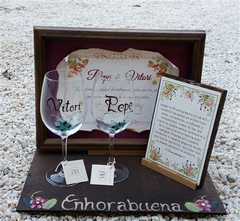 Regalo Boda De Oro O Boda De Plata Personalizado Y Con Dedicatoria