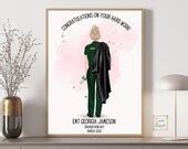 Paramedic Graduation Personalized Portrait For Woman First Etsy