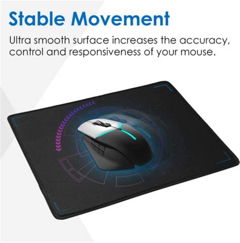 Mouse Mat Mice Pad Non Slip Waterproof Pc Computer Laptop Office Desk