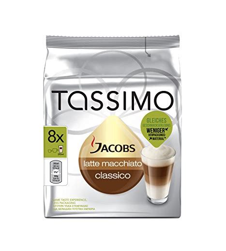 Tassimo Latte Macchiato Classico 16 Kapseln / 8 Tassen - Tensundern