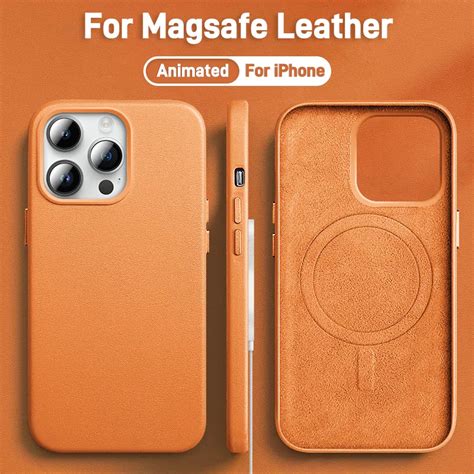 Luxury Leather Magnetic For Magsafe Case For Iphone 15 14 13 Pro Max