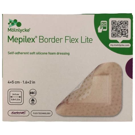 Mölnlycke Mepilex Border Flex Lite 4x5 Cm 10 Stück Packung