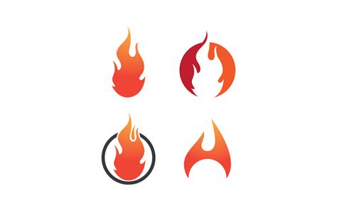 Fire Flame Logo Vector Oil Gas And Energy Illustration Template