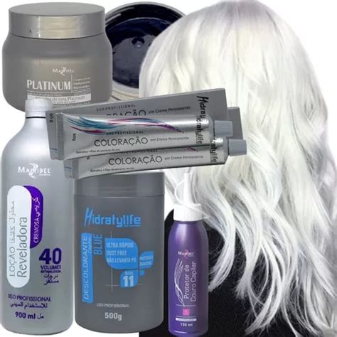 Kit Matizador Mairibel Cosm Ticos Platinum Platinado Platinada Branco