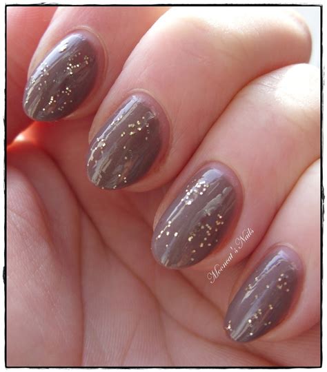 Taupe With Glitter Nails Glitter Beauty