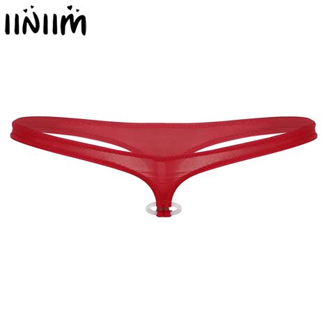 Mens Lingerie Sexy Gay Panties T Back Stretchy Bikini Open Crotch