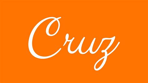 Learn How To Sign The Name Cruz Stylishly In Cursive Writing Youtube