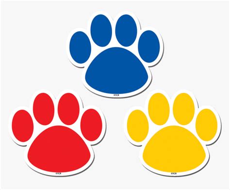 Paw Print Border Clip Art Free - Rectangle Circle