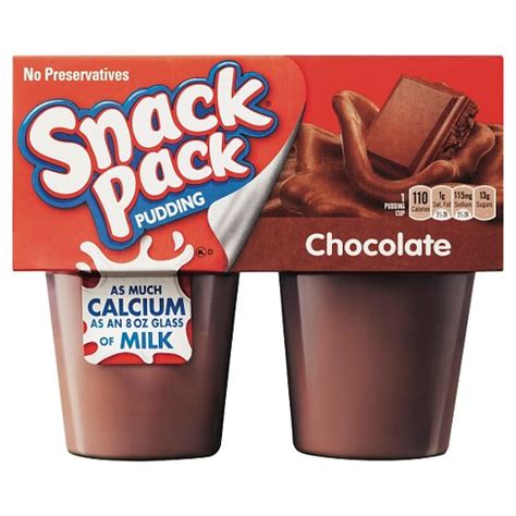 Hunt's Snack Pack Chocolate Pudding - 4ct : Target