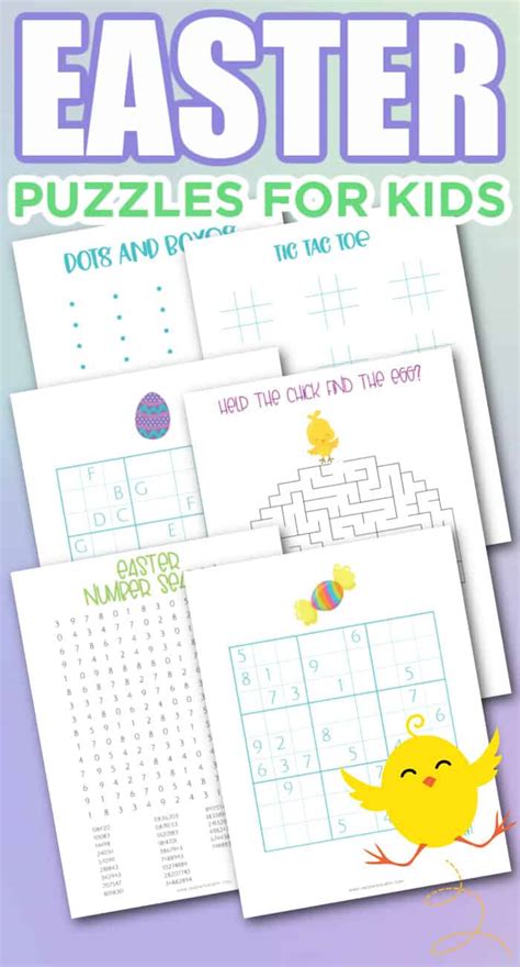 Free Printable Easter Puzzles For Kids - Made with Happy