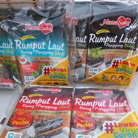 Jual Mamasuka Rumput Laut Kering Panggang Roasted Nori Seaweed All