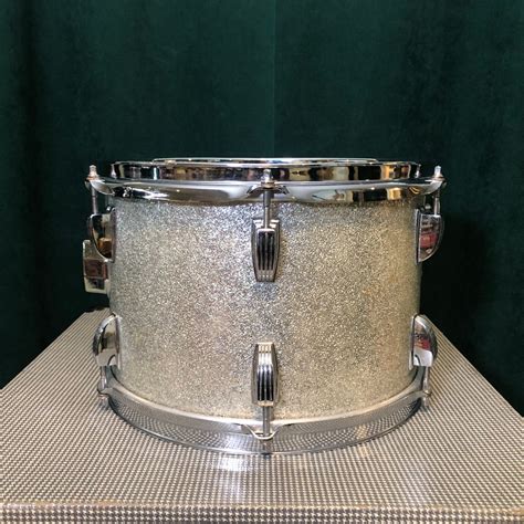 1970s Ludwig 8x12 Tom Drum Silver Sparkle Drugan S Drums And Guitars