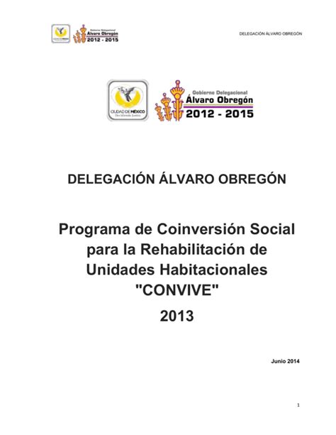 Programa De Coinversi N Social Para La Rehabilitaci N De Unidades