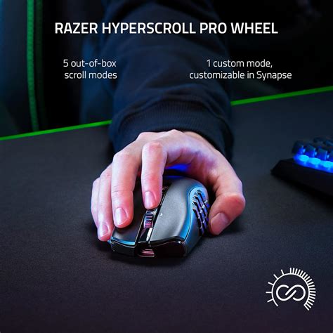 Buy Razer Naga V2 Pro Wireless Mmo Gaming Mouse 19 1 Programmable Buttons W Swappable Side