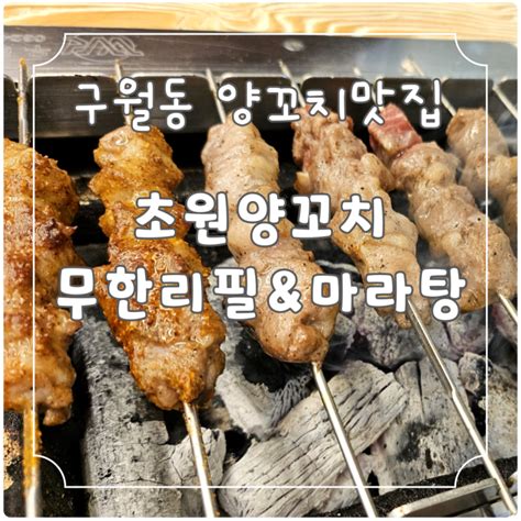 인천 구월동 인천시청 무한리필 양꼬치 맛집 L 초원양꼬치 무한리필 네이버 블로그