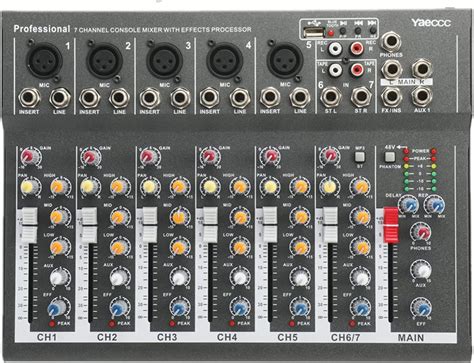 47 Channel Professional Powered Mixer Power Mixing Live