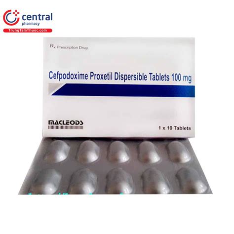 CHÍNH HÃNG Thuốc Cefpodoxim Proxetil Dispersible Tablets 100mg