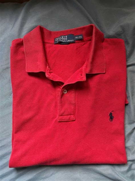 Ralph Lauren Polo Shirt (Red) on Carousell