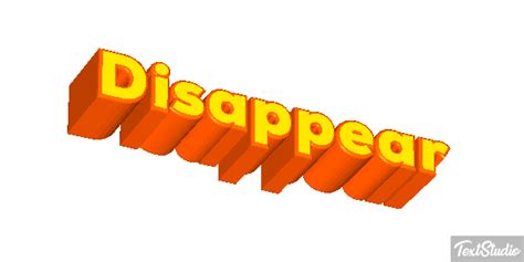 Disappear Word Animated  Logo Designs