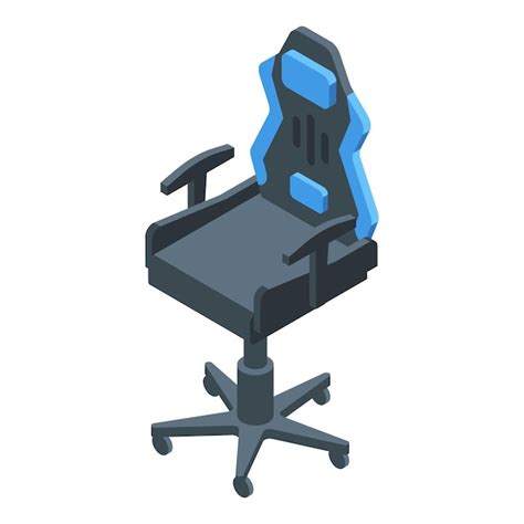 Isometrischer Vektor Des Gaming Sessel Symbols Game Chair Monitor