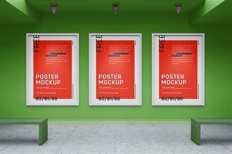 Art Gallery Mockup In PSD #Art #Gallery #Mockup #PSD | Poster mockup ...