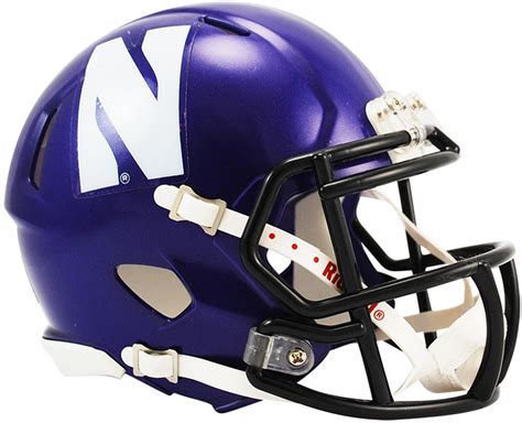 Fanatics Authentic - Riddell Northwestern Wildcats Revolution Speed Mini Football Helmet ...