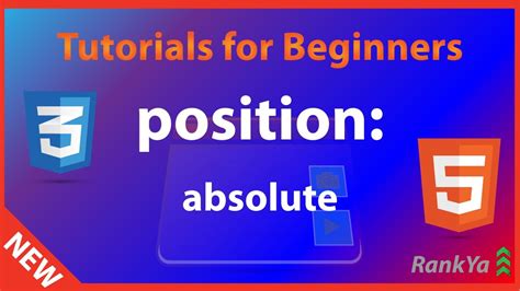 HTML5 And CSS3 Tutorials For Beginners CSS Position Absolute YouTube