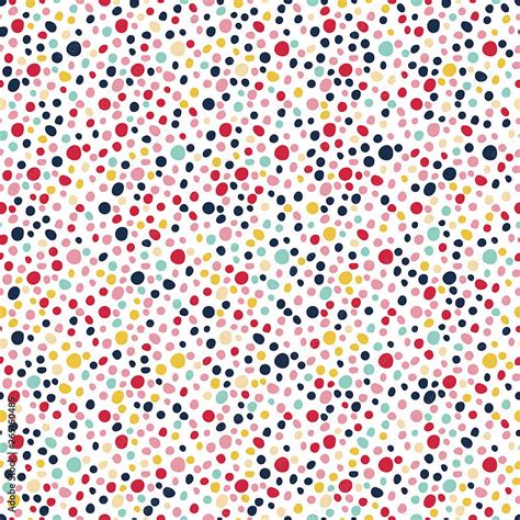 Seamless Dotted Pattern Colorful Spotted Abstract Background Modern