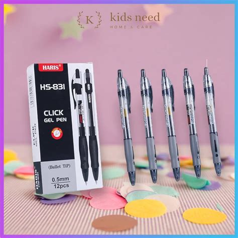 Jual Pcs Pulpen Gel Cetek Q Gel Pen Clik Mm Pena Joyko